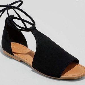 Universal Thread Black Suede Slide